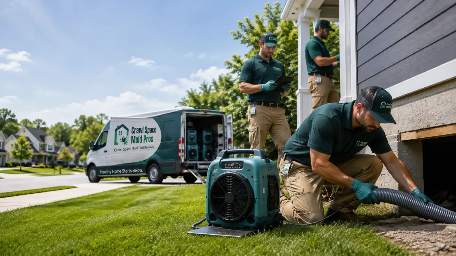 Crawl Space Mold Removal in Fairbanks, IN